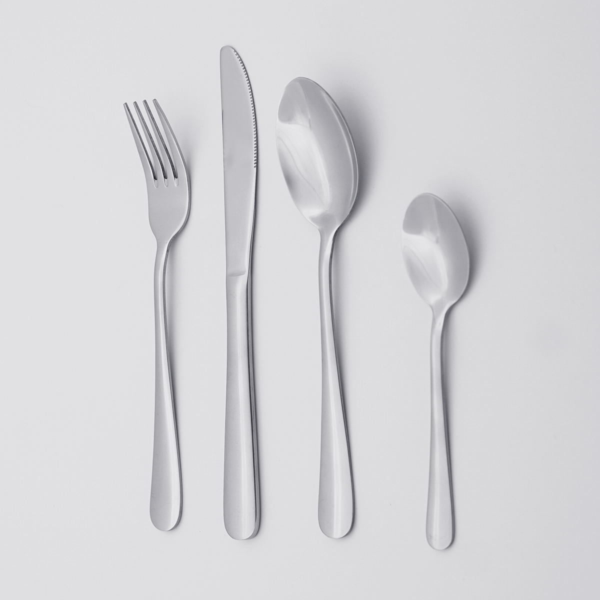 Wholesale Classic Design Low MOQ Cheap Price Flatware Set Silverware Stainless Steel Cutlery Set