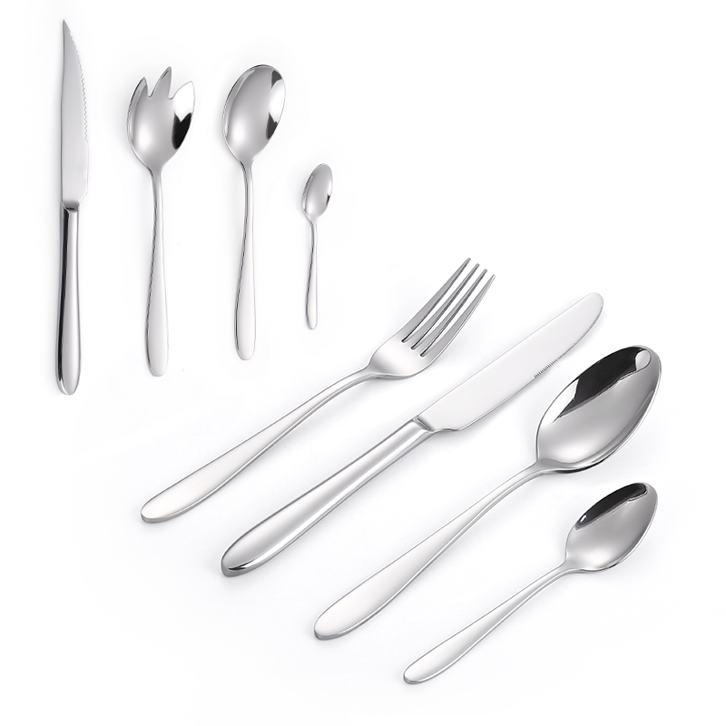 18/10 Tabletop Stainless Steel Flatware Serving Utensil Set Spoons Buffet Banquet Cutlery Dinner Set of Knife Fork and Spoon