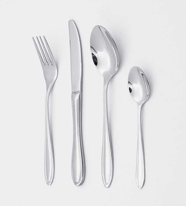 QZQ Premium 18/10 Stainless Steel Cutlery Flatware Set Silverware Wholesale for Restaurant Hotel