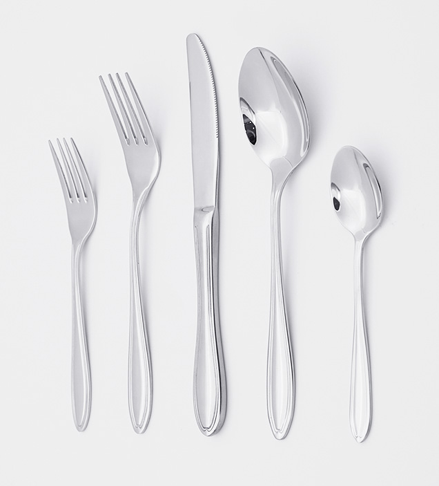 QZQ Premium 18/10 Stainless Steel Cutlery Flatware Set Silverware Wholesale for Restaurant Hotel