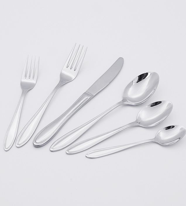 QZQ Premium 18/10 Stainless Steel Cutlery Flatware Set Silverware Wholesale for Restaurant Hotel