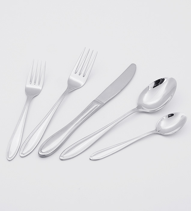 QZQ Premium 18/10 Stainless Steel Cutlery Flatware Set Silverware Wholesale for Restaurant Hotel