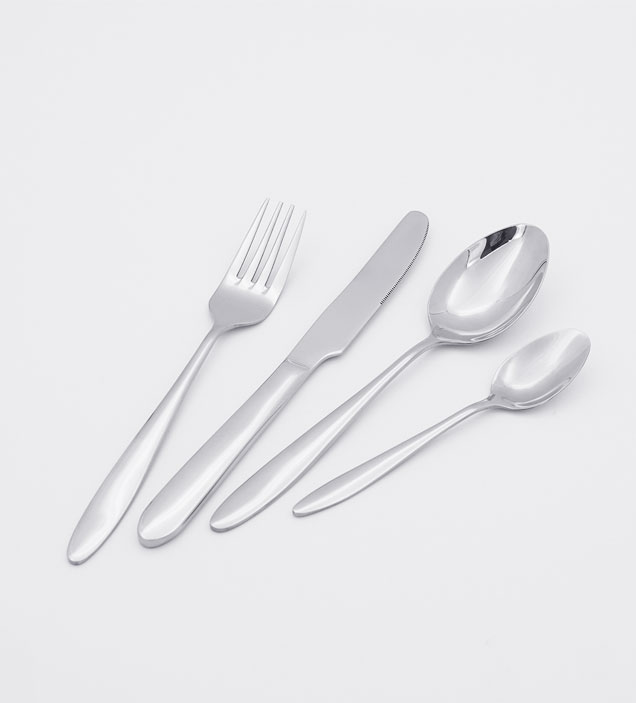 QZQ Wholesale Premium 18/10 Stainless Steel Cutlery Flatware Set Silverware for Restaurant Hotel