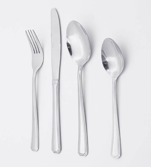 QZQ Elegant 18/10 Stainless Steel Cutlery Flatware Set Silverware Wholesale for Restaurant Hotel