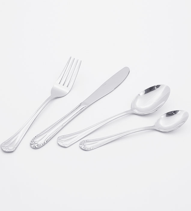 QZQ Royal Elegant Stainless Steel Cutlery Flatware Set Silverware Wholesale for Restaurant Hotel Amazon