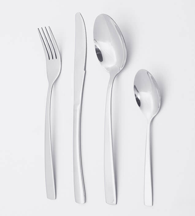 QZQ Simple Design Stainless Steel Cutlery Flatware Set Silverware Wholesale for Restaurant Hotel Amazon