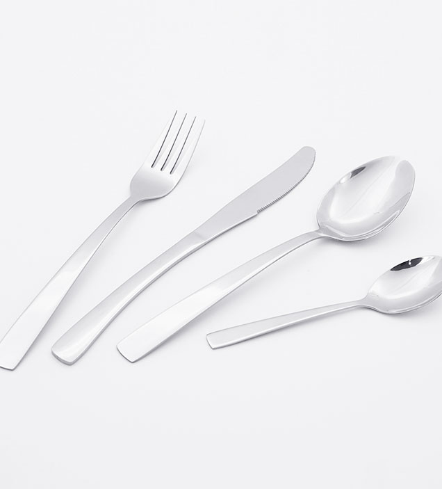 QZQ Simple Design Stainless Steel Cutlery Flatware Set Silverware Wholesale for Restaurant Hotel Amazon