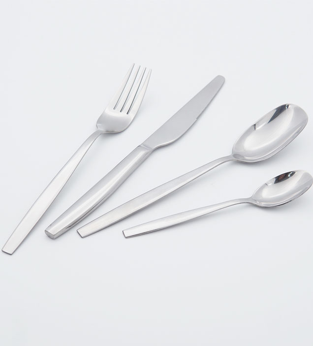 QZQ Wholesale Silverware Stainless Steel Cheap Cutlery Food Grade Flatware Set for Restaurant Hotel Amazon