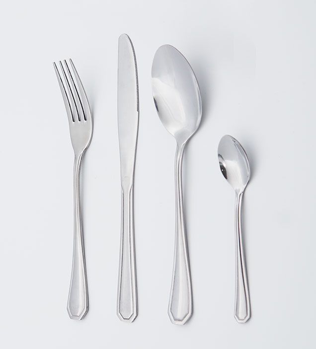 QZQ Wholesale Serving Spoon High Mirror Polish Unique Stainless Steel Cutlery Set
