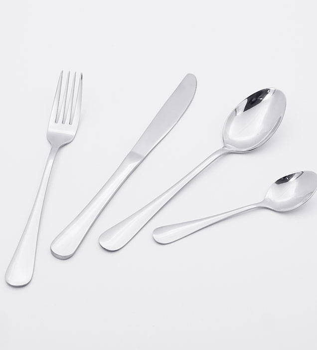 QZQ Wholesale Titanium Restaurant Fork Knife and Spoon for Event Stainless Steel Cutlery Set
