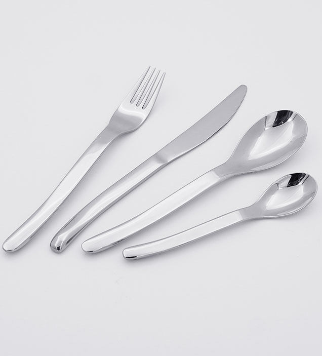 QZQ Wholesale Custom Cheap Good Quality 4pcs 304 Stainless Steel Flatwaree Set