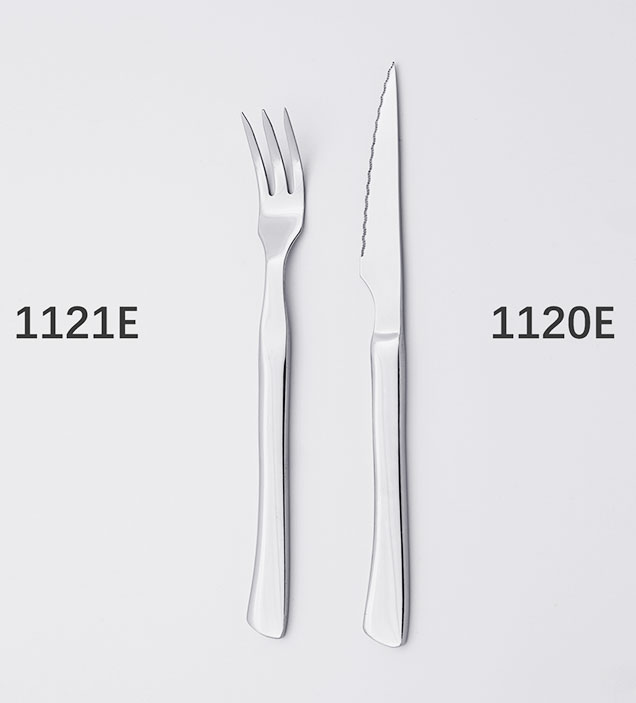 Stainless Steel Steak Knife and Fork Cutlery Set for Hotel Restaurant