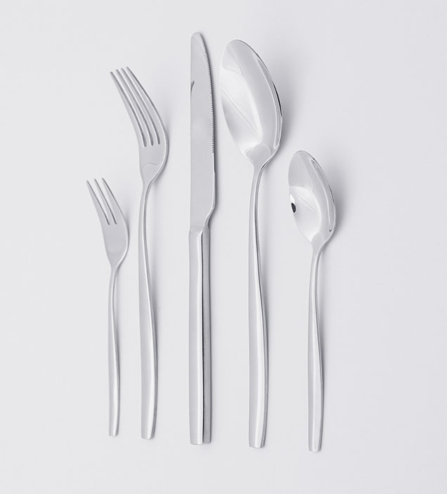 QZQ High Mirror Plish Low MOQ Cheap Luxury Wedding Flatware Silverware Wholesale Stainless Steel Cutlery Set