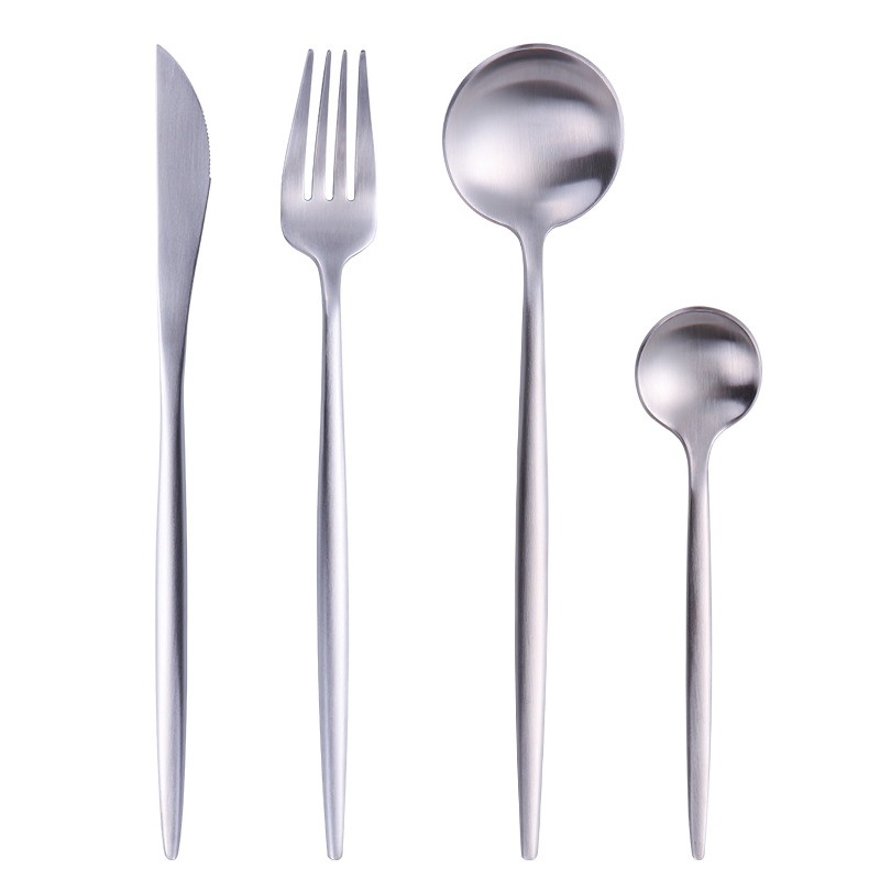 SUS304 Gold Plated Stainless Steel Cutlery Set