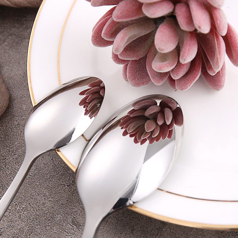 Mirror Finish for Elegant Buffet Serving 10 Solid Serving Spoon Stainless Steel 