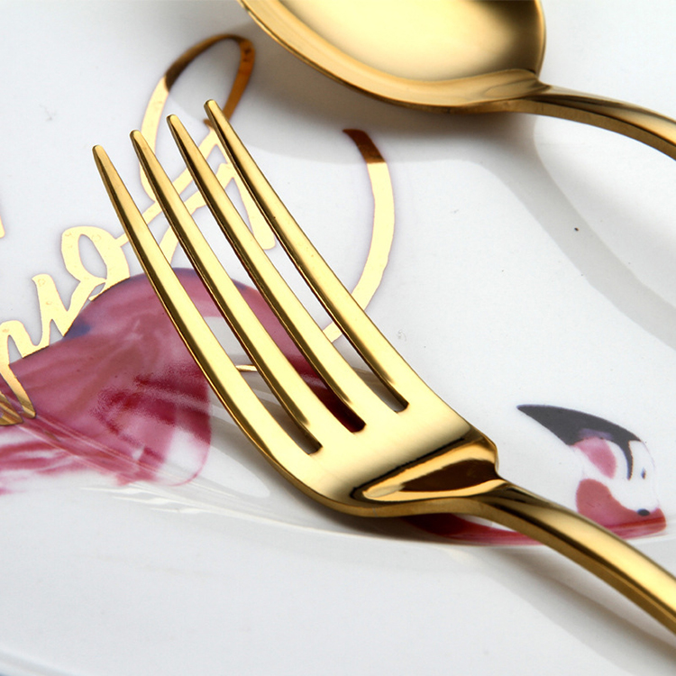 Mirror Polish Silverware Restaurant Flatware Stainless Steel Cutlery Set