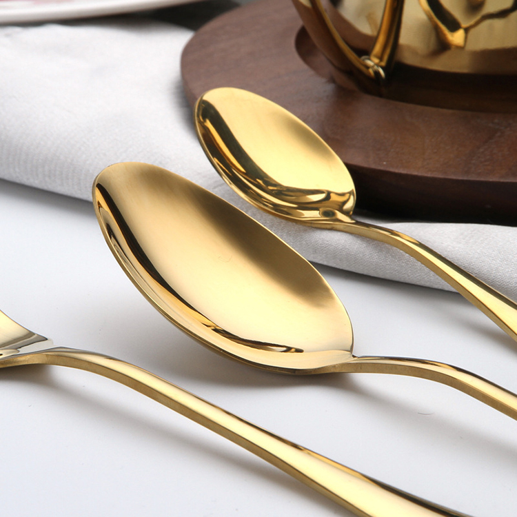 Wholesale Amazon Hot Mirror Polish Silverware Flatware Restaurant Stainless Steel Cutlery Set