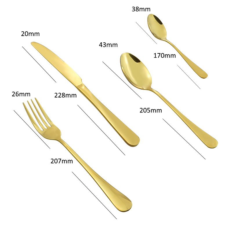 Mirror Polish Silverware Restaurant Flatware Stainless Steel Cutlery Set