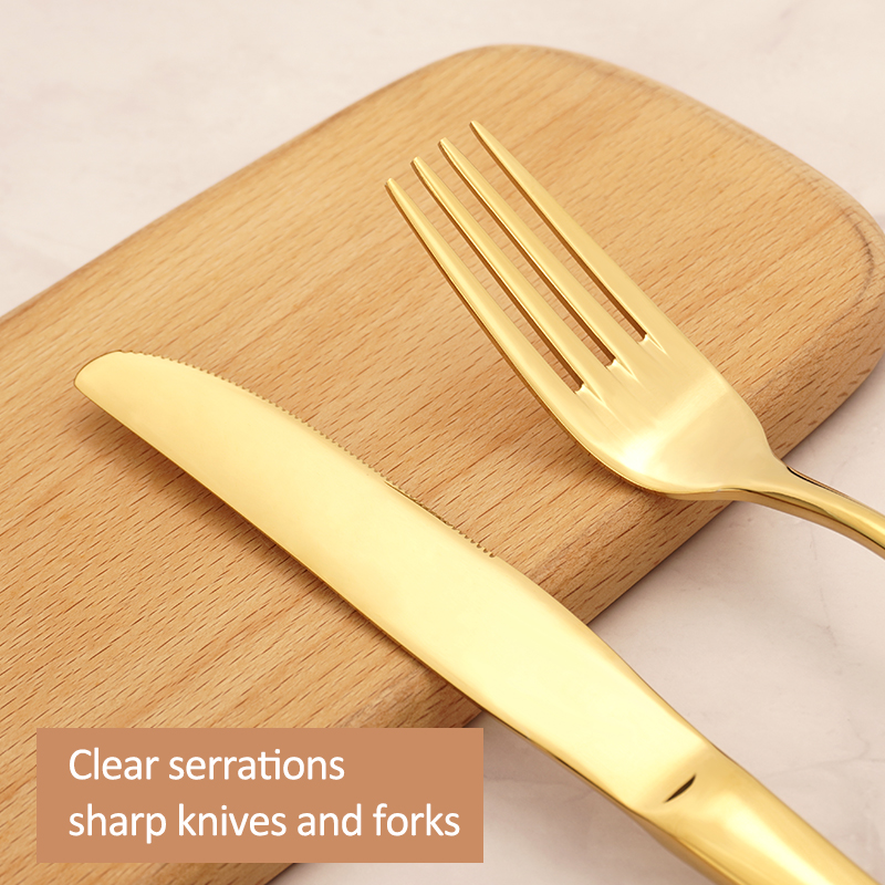 Top Rated Elegant Silverware Stainless Steel Cutlery Food Grade Flatware Set Wholesale for Restaurant Hotel Amazon