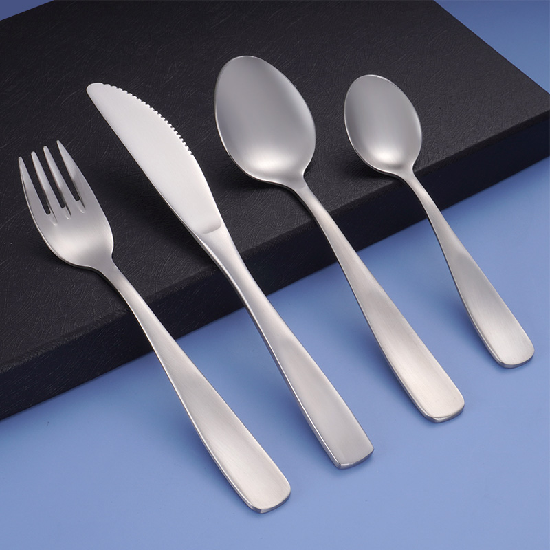 Reusable Feeding Training 4 Pcs Knife Fork Spoon Stainless Steel Flatware Sets
