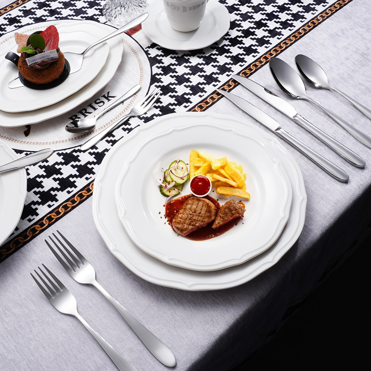 21Pcs Stainless Steel Cutlery 18/10