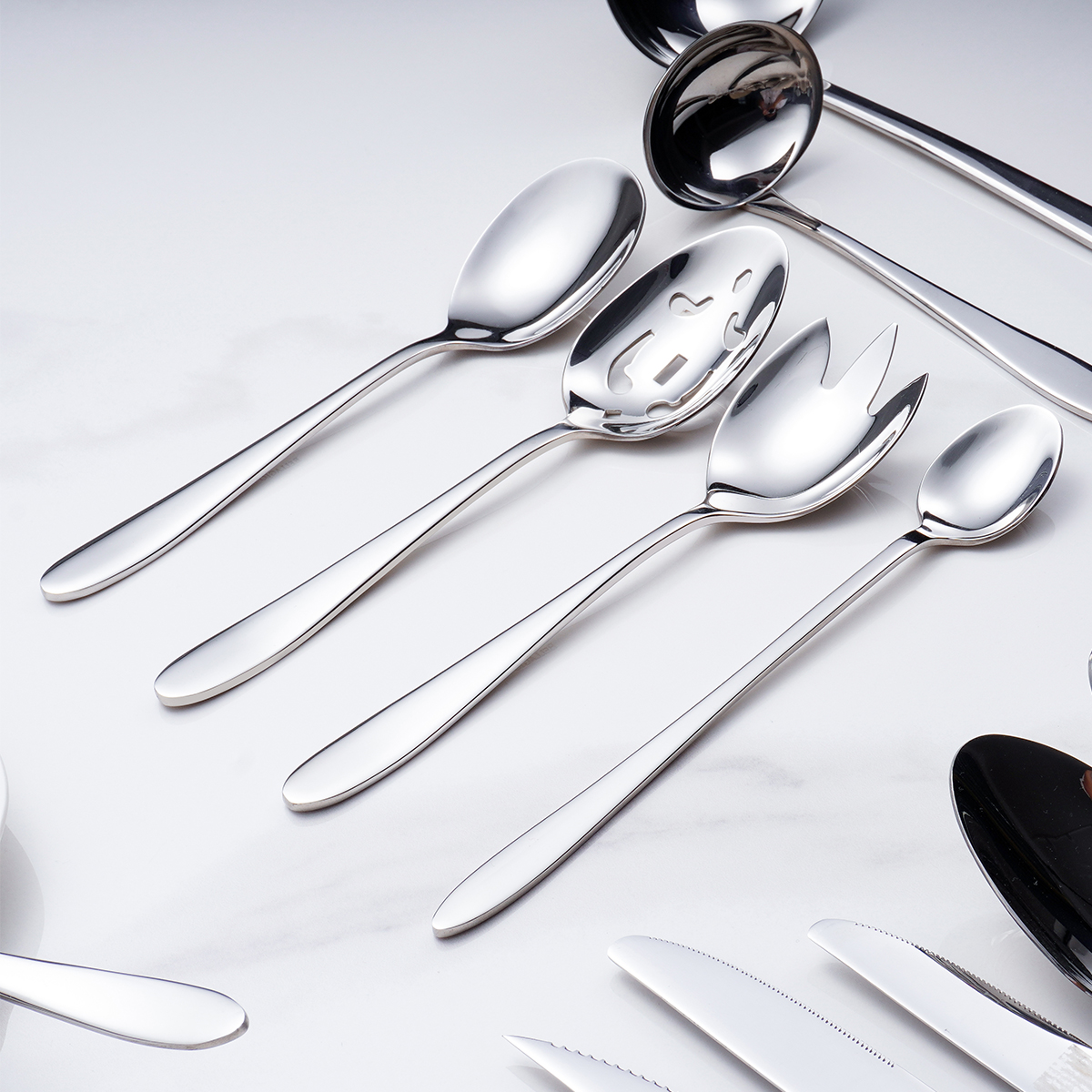 21Pcs Stainless Steel Cutlery 18/10