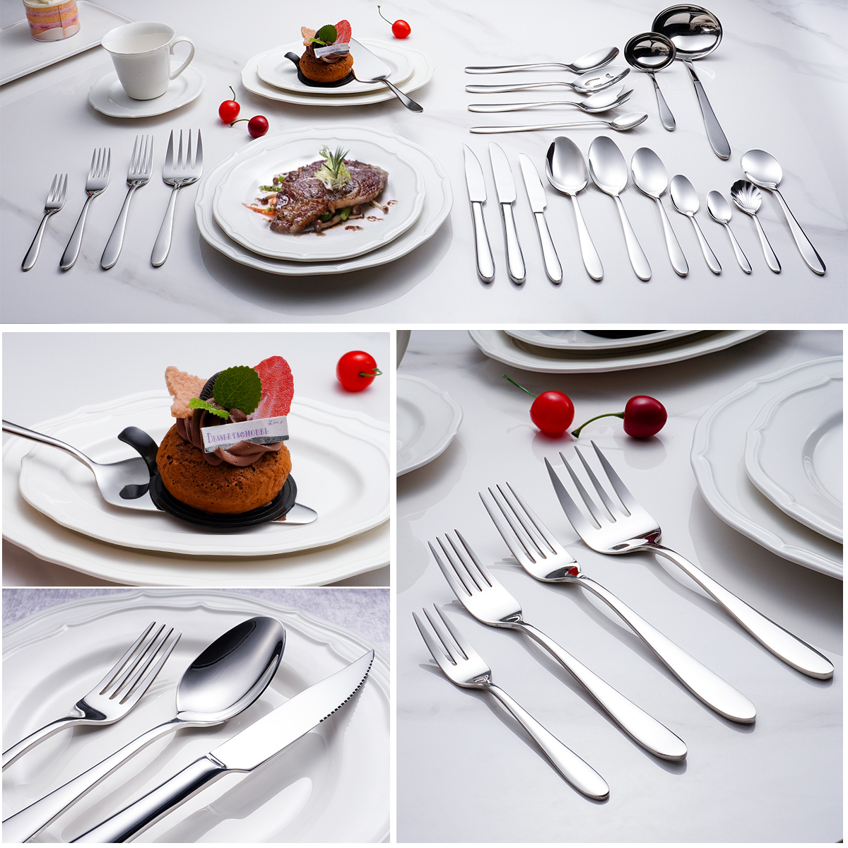 21Pcs Stainless Steel Cutlery 18/10