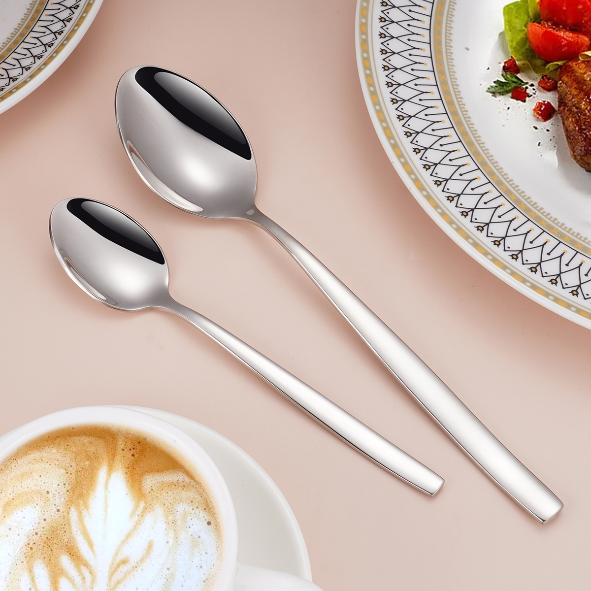 4 Pieces Stainless-Steel Silverware Set