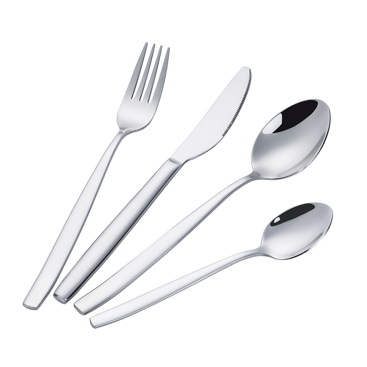 4 Pieces Stainless-Steel Silverware Set
