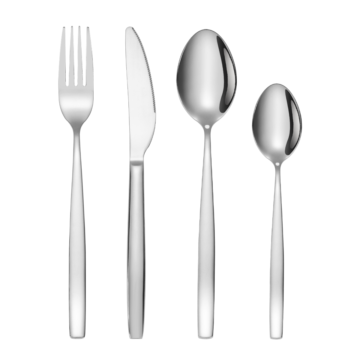4 Pieces Stainless-Steel Silverware Set