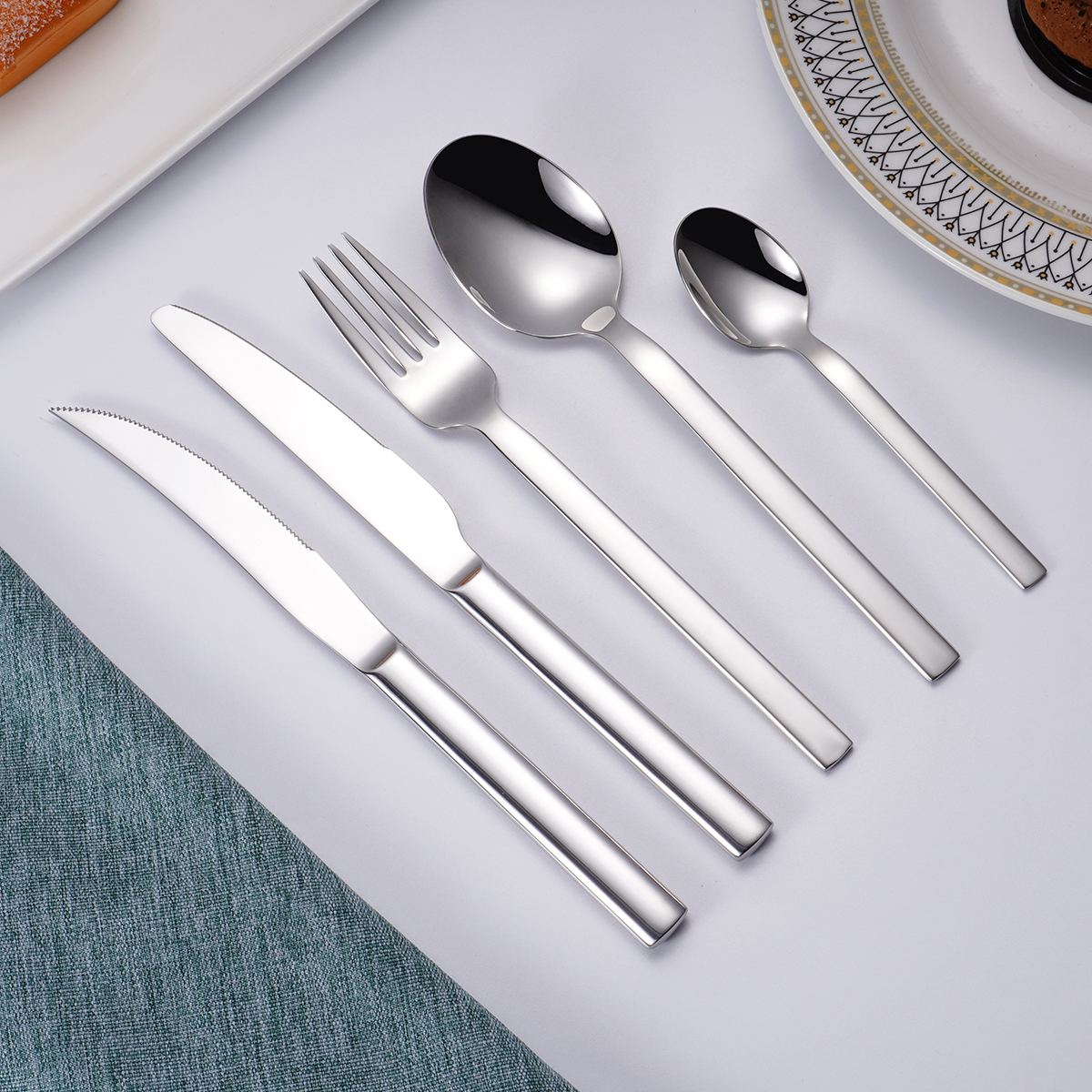 5 Pieces Thick Stainless Steel Cutlery Set