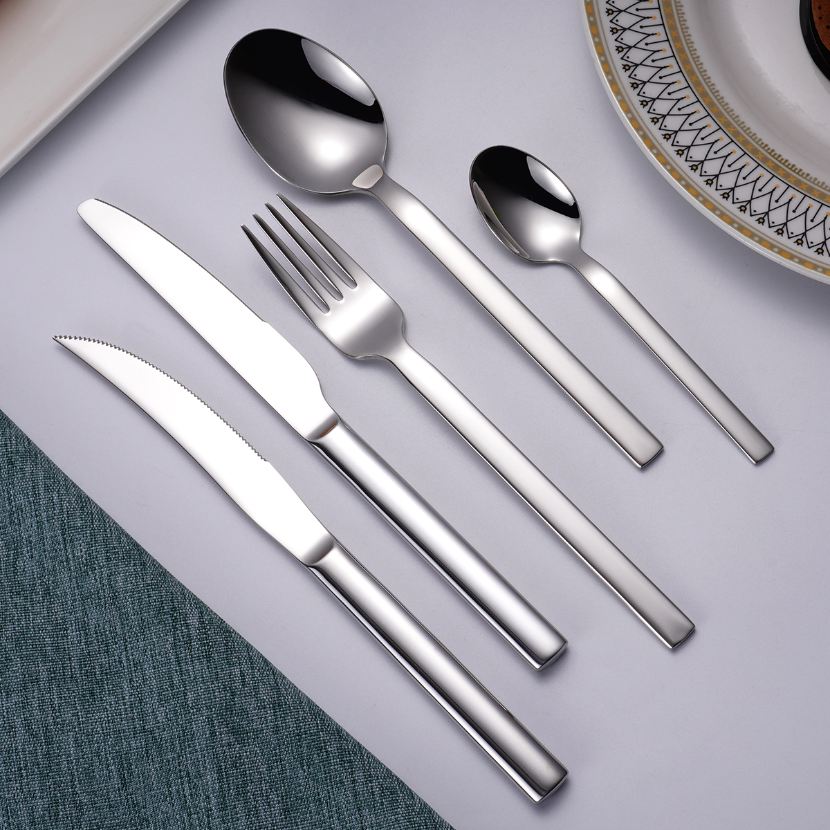 5 Pieces Thick Stainless Steel Cutlery Set