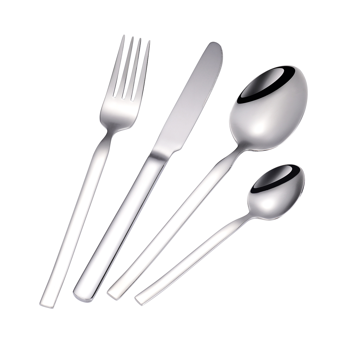 4 Pieces Mirror Polished Stainless Steel Cutlery Set