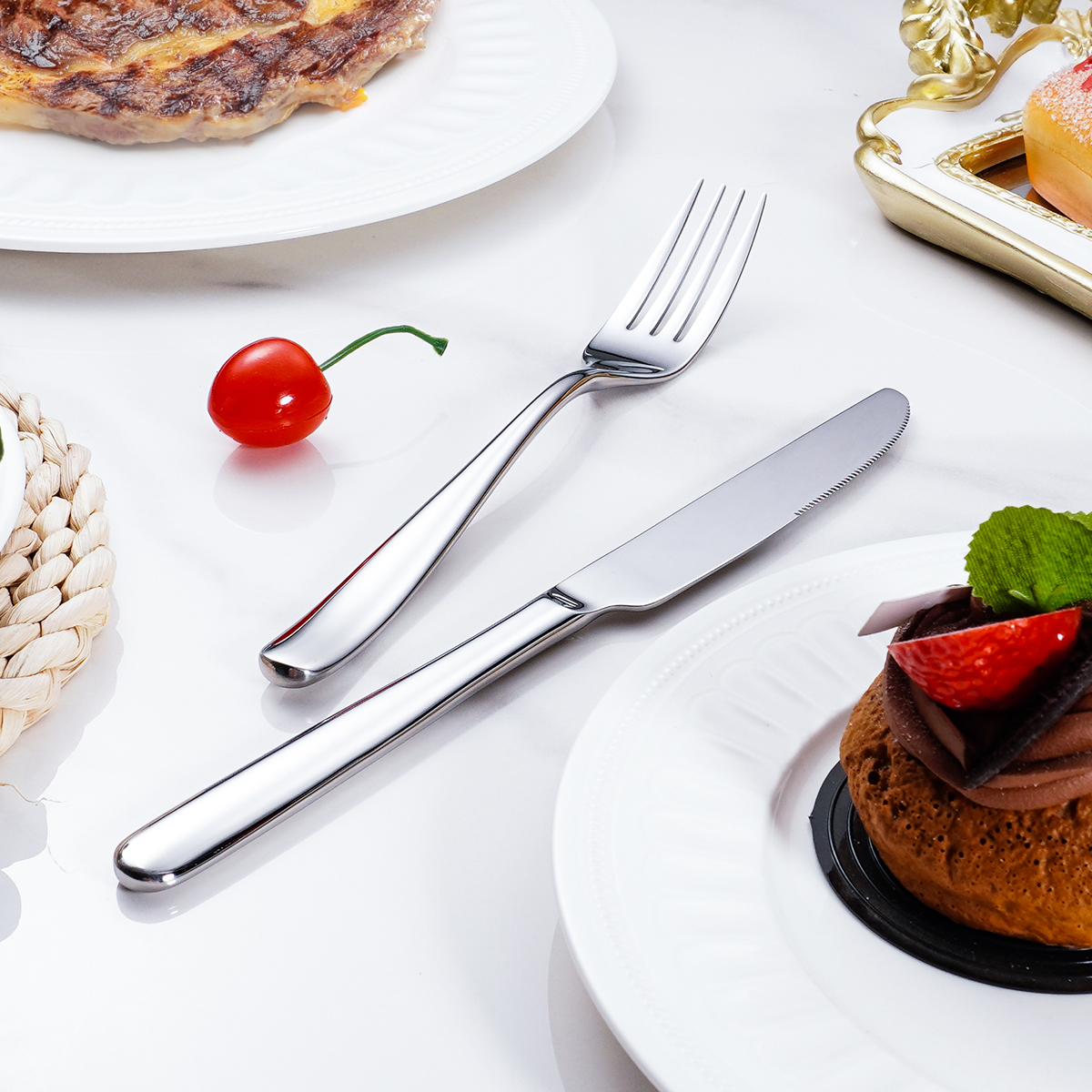 Durable Food-grade Stainless Steel Cutlery Set