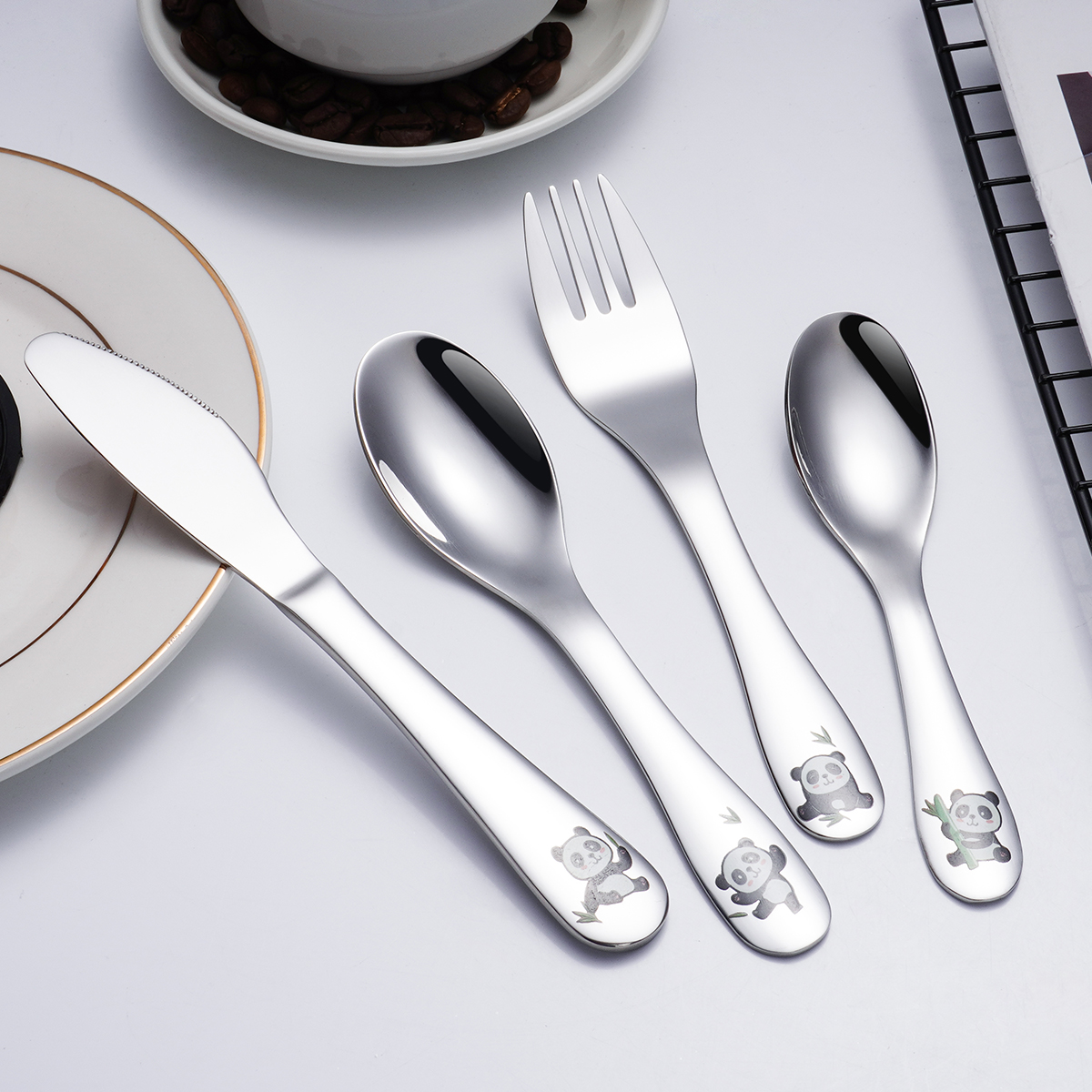 Cute Cartoon Stainless Steel Tableware