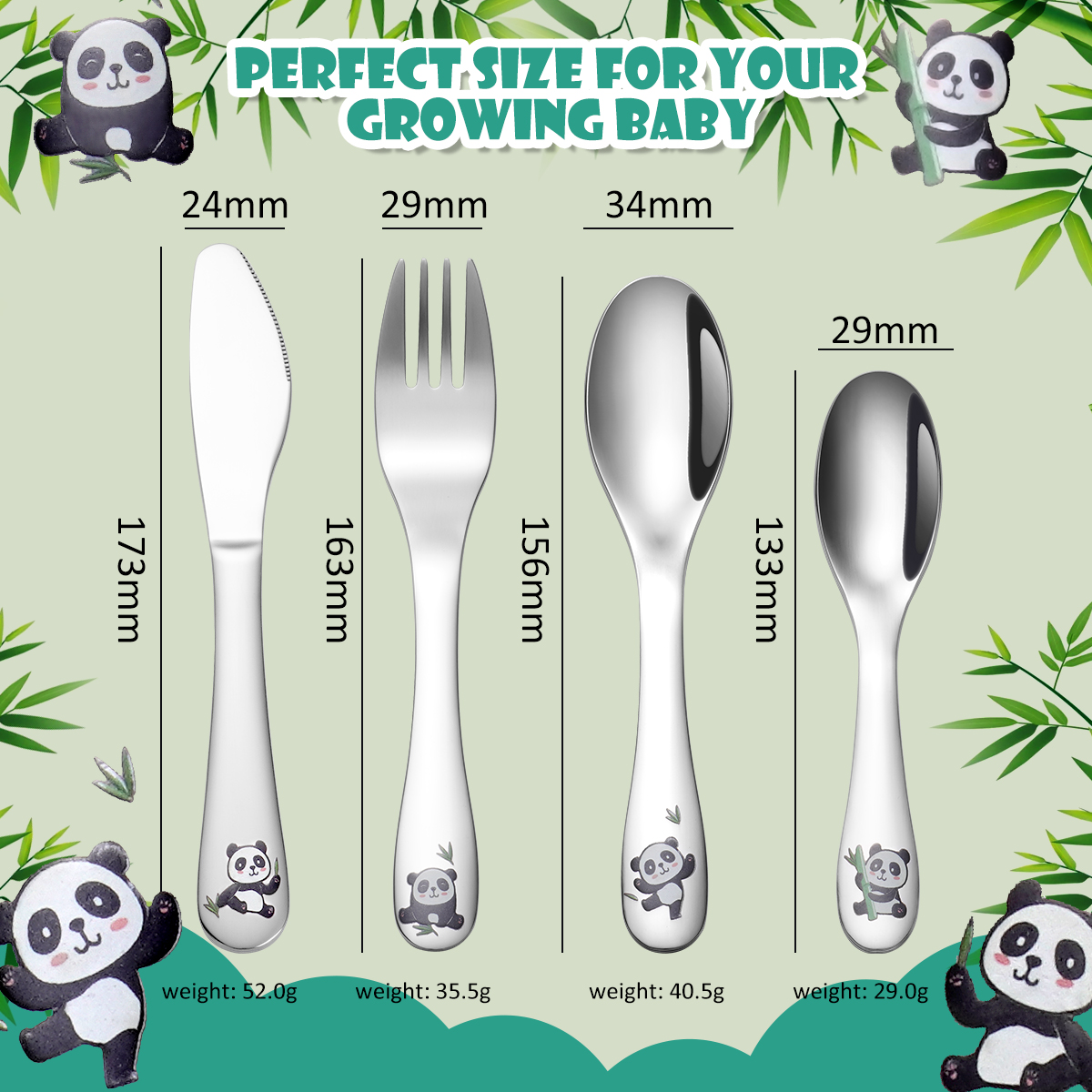 Cute Cartoon Stainless Steel Tableware